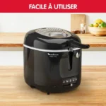 Friteuse Moulinex Original Classique Mega XXL, 2Kg, 1800W, Inox/Noir - AM480870 – Image 2