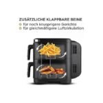 Air Fryer Sans Huile Double Bac Vertical Avec Fenêtre - 11 L 2800 W Bergmann BAF 9001W – Image 4