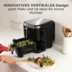 Air Fryer Sans Huile Double Bac Vertical Avec Fenêtre - 11 L 2800 W Bergmann BAF 9001W – Image 5
