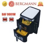 Air Fryer Sans Huile Double Bac Vertical Avec Fenêtre - 11 L 2800 W Bergmann BAF 9001W