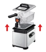 Friteuse inox Tefal 4 L - 2400W Avec minuteur mécanique Tefal Original Filtra Pro FR516110 – Image 3