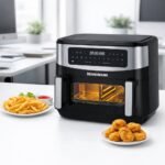 AirFryer inox XL L10.5 2000W 10 Programmes 1 Bac XL avec séparation amovible Brandmann BR5511DTW – Image 5