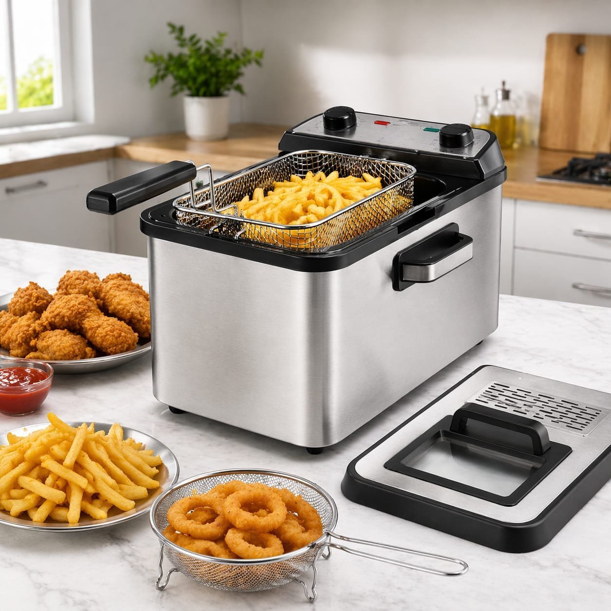 IMG-20260419-WA0040.jpg Friteuse inox Electrique 4.2L 3250W Tirexx Original FRTX2000 – Image 1