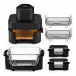 Airfryer Digital 4 en 1 Avec Bac en verre 6L+4.2L 1600W Sonashi SAF-642G – Image 5