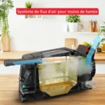 Friteuse classique Tefal origial Clear Duo Friteuse, Moins de fumee et d'odeurs,Noir, FR600810 – Image 4