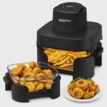 Airfryer Digital 4 en 1 Avec Bac en verre 6L+4.2L 1600W Sonashi SAF-642G – Image 3