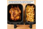 Friteuse Électrique À Air Chaud 8.3L Double Tiroir 2700W Easy Fry Dual Moulinex EZ901H20 – Image 5