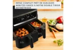Friteuse Électrique À Air Chaud 8.3L Double Tiroir 2700W Easy Fry Dual Moulinex EZ901H20 – Image 7