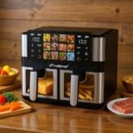AirFryer 8L 02 Pannier 4L+4L 1000W+1000W Avec Tablet MultiSmart MS-AF6108 – Image 3